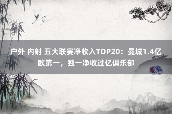 户外 内射 五大联赛净收入TOP20：曼城1.4亿欧第一，独一净收过亿俱乐部