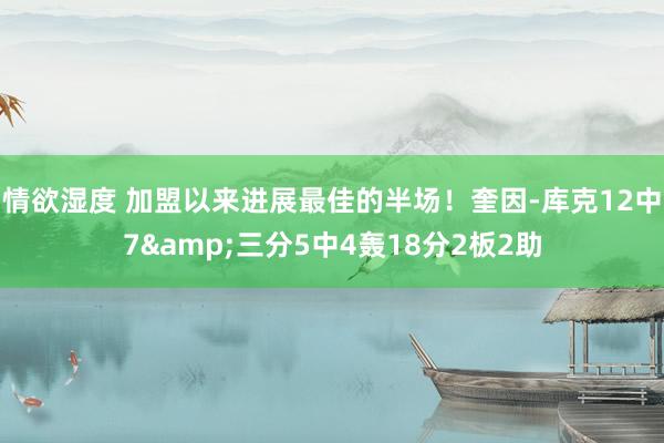 情欲湿度 加盟以来进展最佳的半场！奎因-库克12中7&三分5中4轰18分2板2助